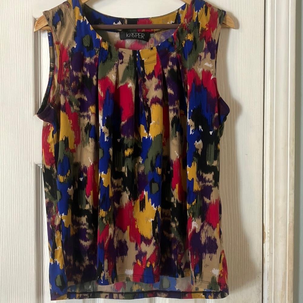 Kasper Women's Multicolor Sleeveless Top